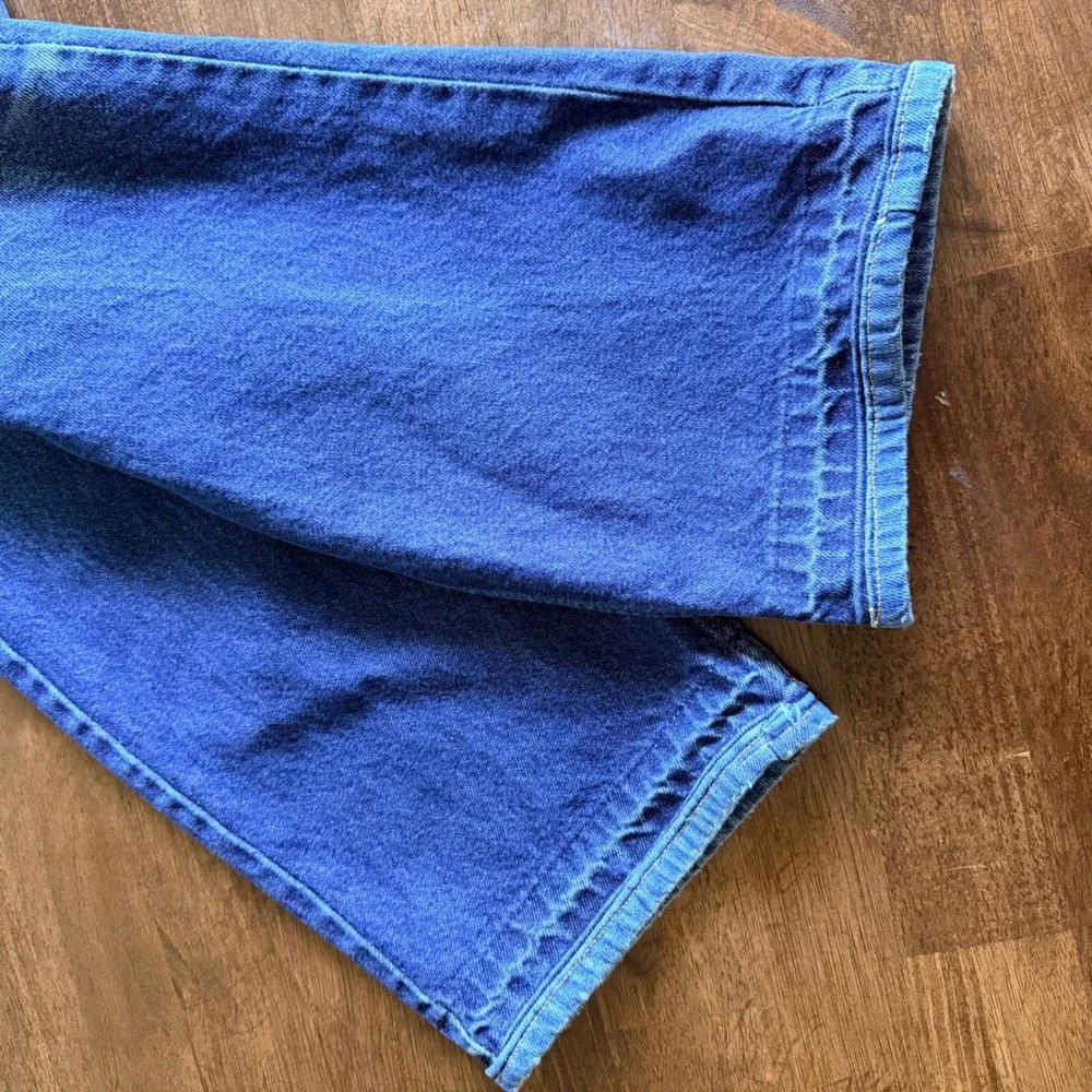 Levis 505 Regular Fit Jeans Mens 42x30 Medium Wash Blue Straight Leg Denim